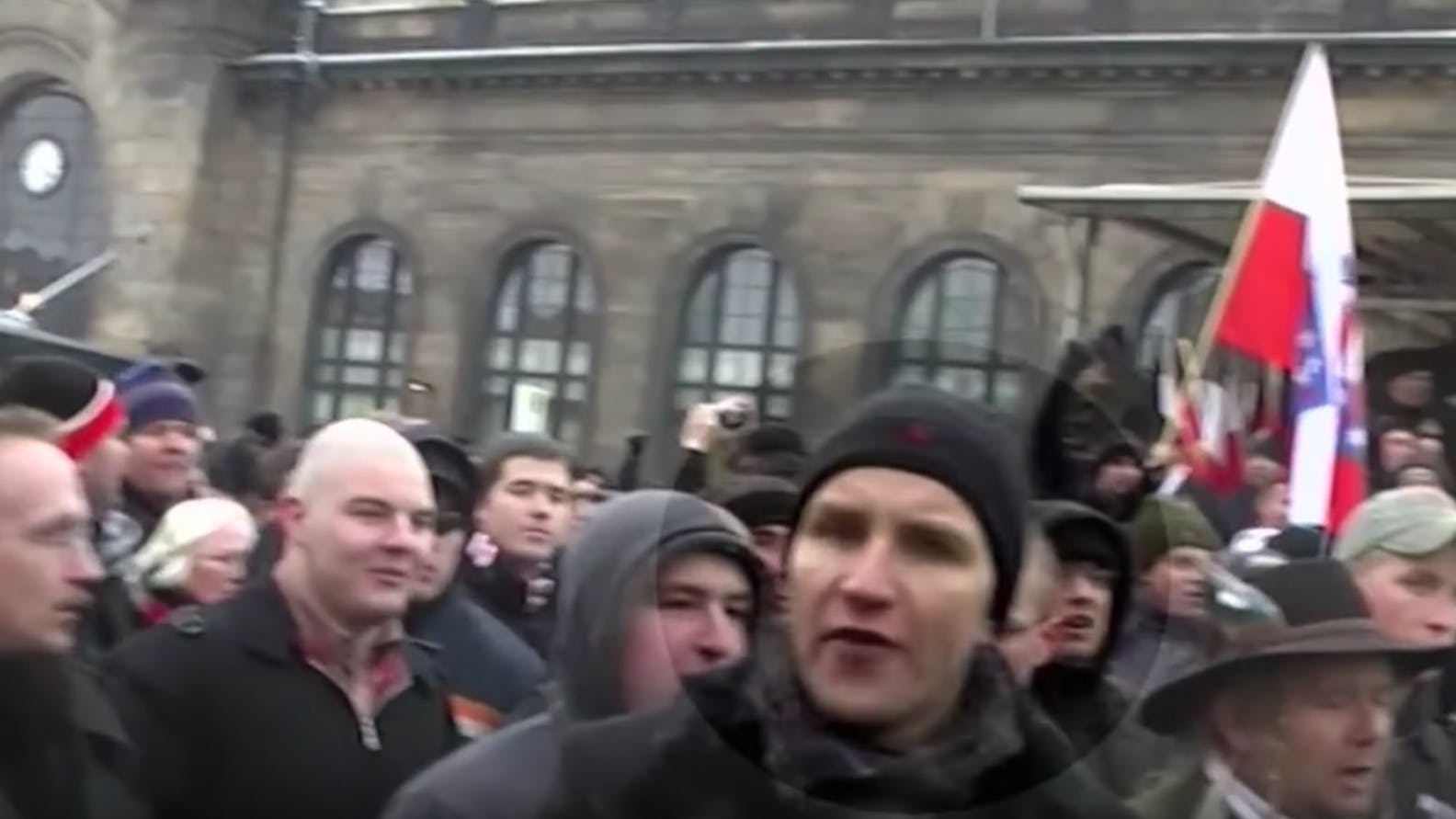 Der AfD-Politiker Björn Höcke auf einer Demonstration.