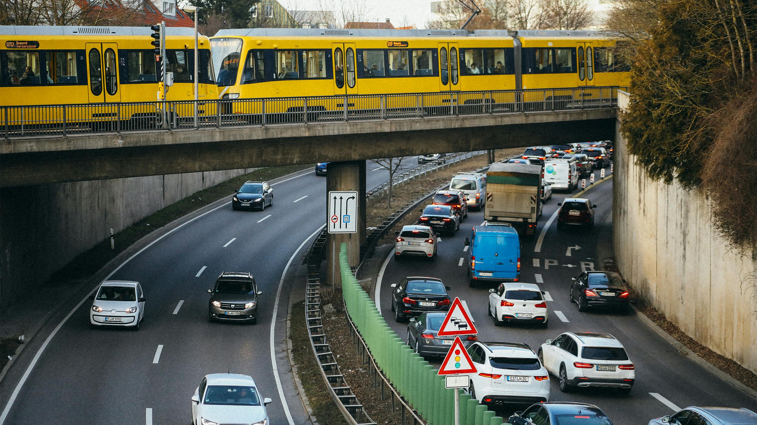 Stau in Stuttgart