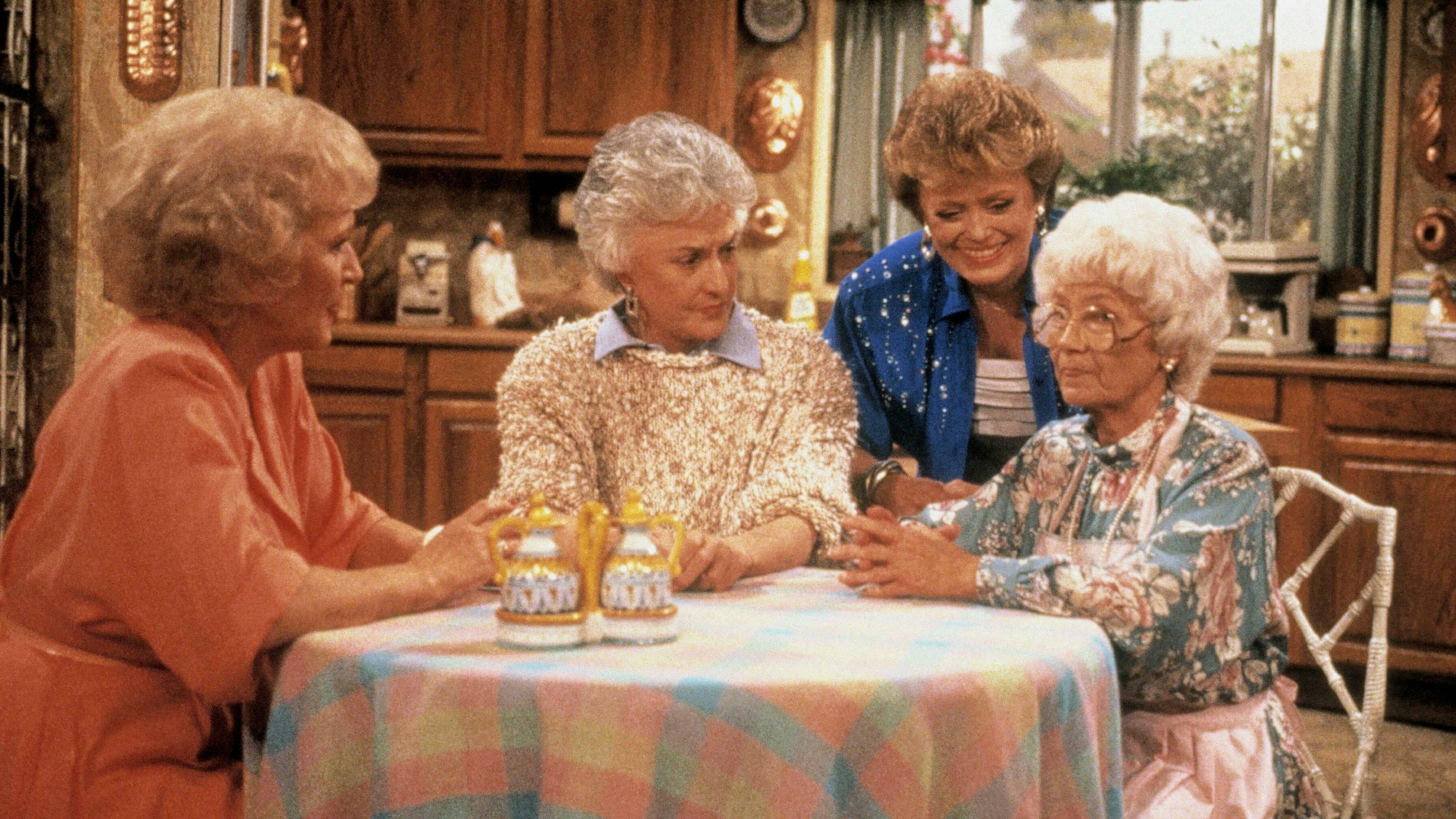 Die Golden Girls am Tisch